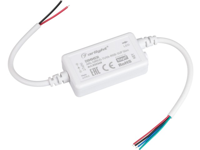 Диммер ARL-SIRIUS-TUYA-RGB-SUF Slim (12-24V, 3x2A, 2.4G) (Arlight, IP20 Пластик, 3 года) фото:7