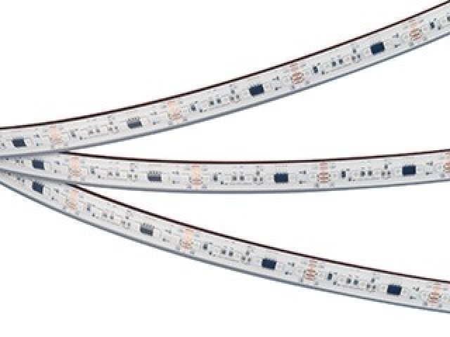 Лента герметичная SPI-PS-A120-12mm 24V RGB-PX6-BPT (23 W/m, IP67, 2835, 5m) (Arlight, бегущий огонь) фото:1