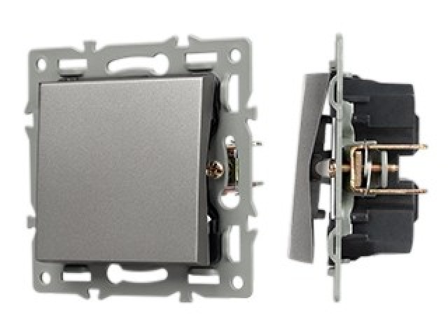 Механизм выключателя одноклавишный перекрёстный SWT-MKX1-PL-GR (250V, 16A) (Arlight, -) фото:6