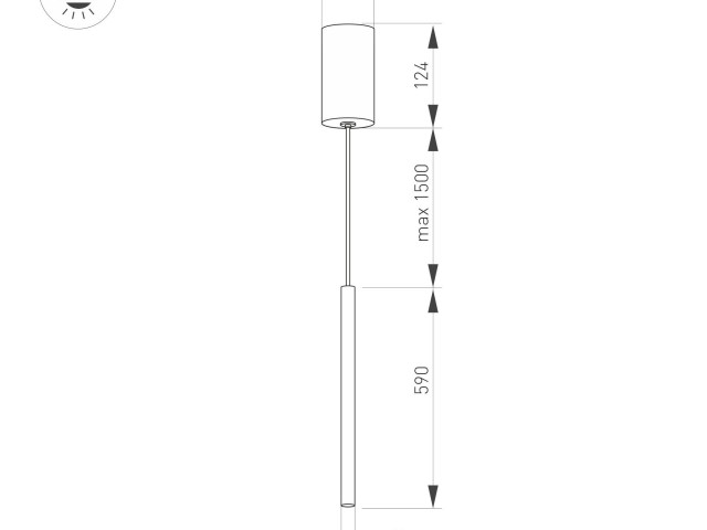 Светильник SP-UMBRA-HANG-V-L600-10W Day4000 (BK, 120 deg, 230V) (Arlight, IP20 Металл, 3 года) фото:1