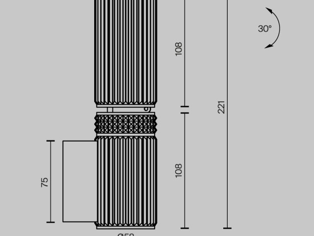 Настенный светильник (бра) Maytoni MOD475WL-02B фото:2