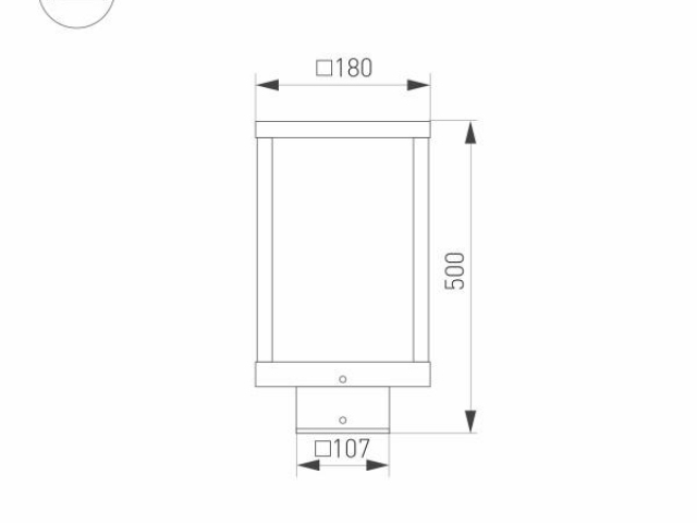 Светильник LGD-Path-Cub-H500B-12W Warm White (Arlight, IP54 Металл, 3 года) фото:7