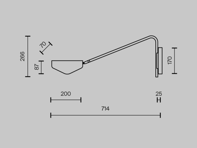 Настенный светильник (бра) Maytoni MOD417WL-01BS1 фото:1