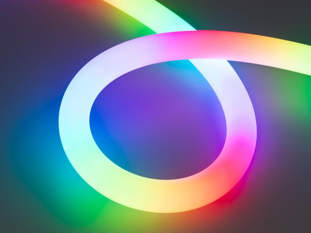 Лента герметичная SPI-MOONLIGHT-TOP-F180-D25mm 12V RGB-PX2 360deg (20 W/m, IP65, 3535, 3m, wire x1) (Arlight, Вывод прямой, 3 года) фото:1