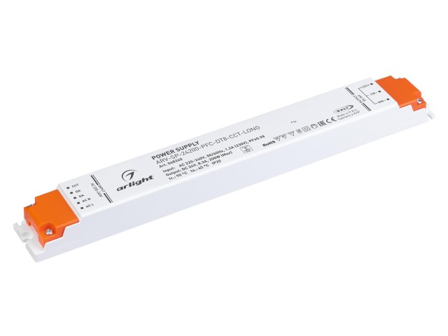 Блок питания ARV-SP-24200-PFC-DT8-CCT-LONG (24V, 8.33A, 200W) (Arlight, IP20 Пластик, 5 лет) фото:1