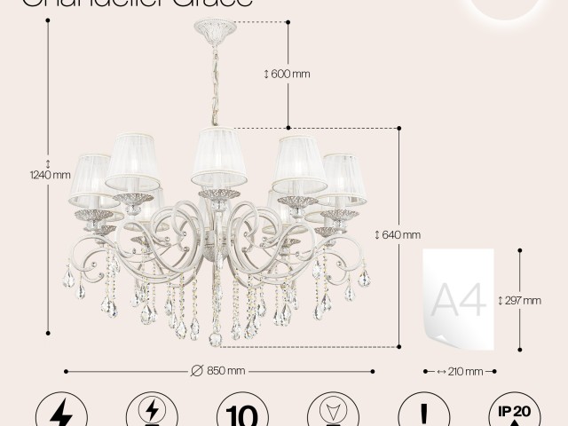 Люстра Maytoni ARM247-10-G фото:13