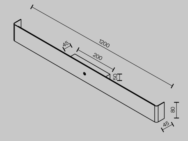 Настенный светильник (бра) Maytoni MOD492WL-L20BK фото:1