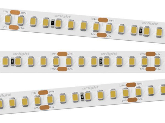 Лента RT 2-5000 24V Cool 8K 3x (2835, 840 LED, LUX) (Arlight, 17 Вт/м, IP20) фото:11