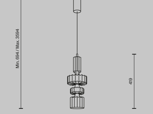 Подвесной светильник Maytoni MOD253PL-L18BS3K3 фото:2