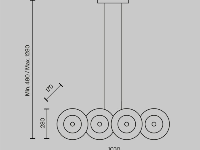 Подвесной светильник Maytoni MOD007PL-08G1 фото:31