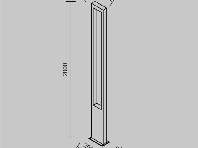 Садово-парковый светильник Outdoor O425FL-L25GF фото:10