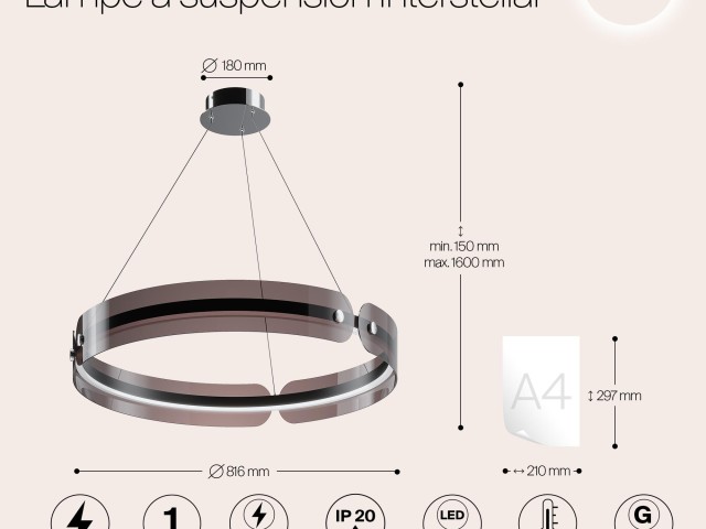 Подвесной светильник Maytoni MOD309PL-L40GR4K фото:12