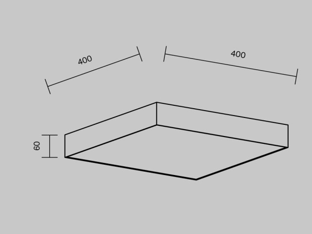 Потолочный светильник Technical C032CL-45W4K-SQ-W фото:6