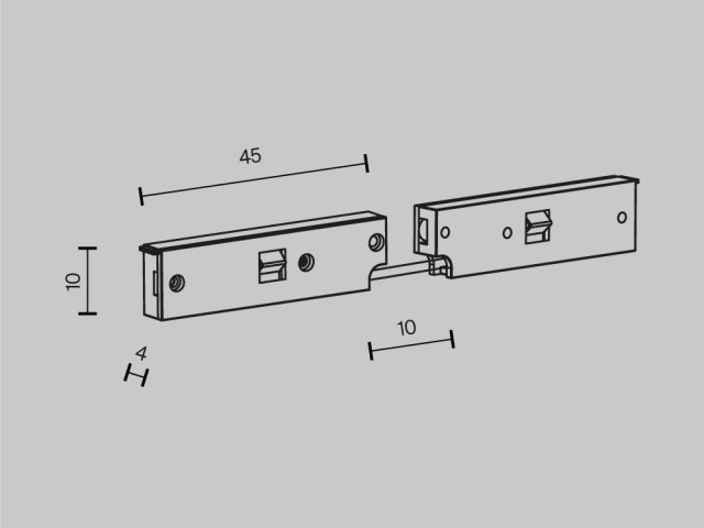 Комплектующие для систем освещения с токоведущими элементами Technical TRA184CPC-1B-3 фото:1