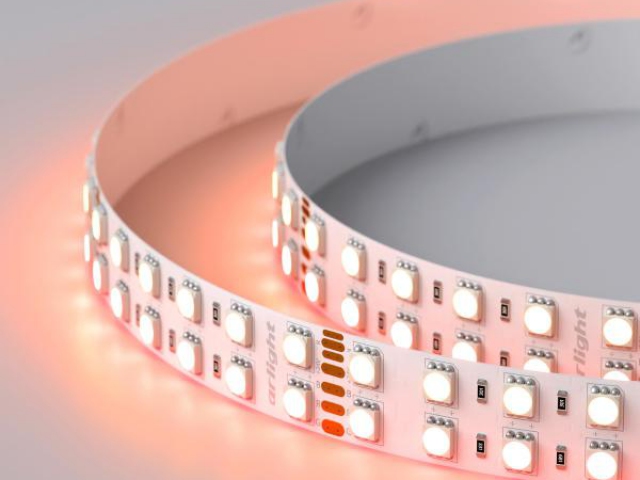 Лента RT 2-5000 24V RGB-Warm 2x2 (5060, 720 LED, LUX) (Arlight, 32 Вт/м, IP20) фото:1