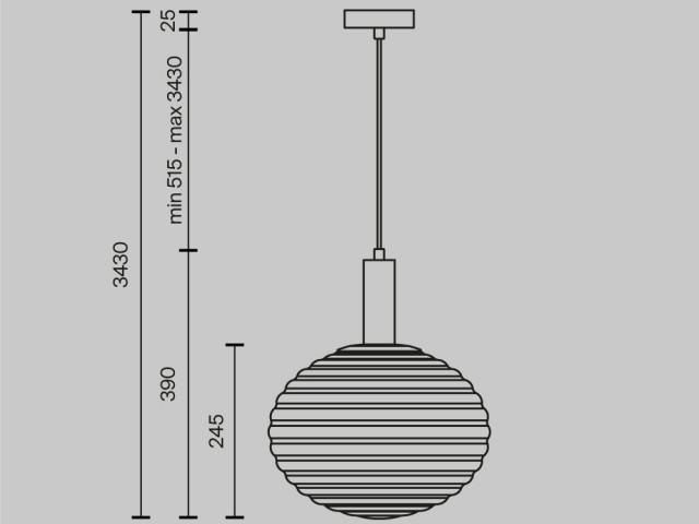 Подвесной светильник Maytoni MOD268PL-01G фото:8