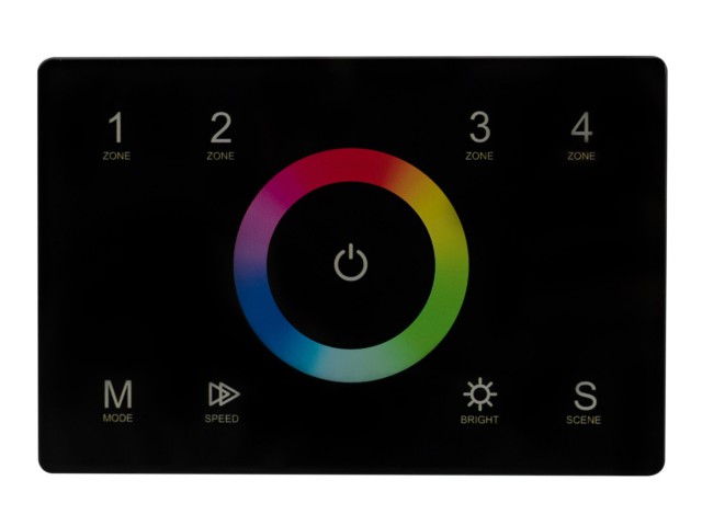 Панель Sens SMART-P83-RGB Black (230V, 4 зоны, 2.4G) (Arlight, IP20 Пластик, 5 лет) фото:2