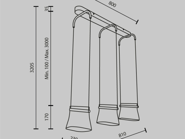 Подвесной светильник Maytoni MOD170PL-L24BS3K фото:3