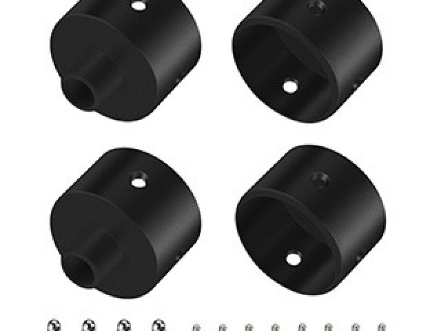 Заглушка WPH-FLEX-D22-360deg BLACK ALU с отверстием (Arlight, Металл) фото:2