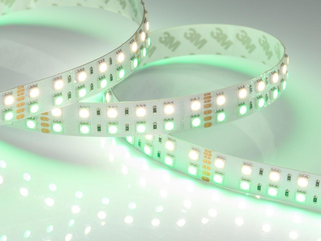 Лента RT 2-5000 24V RGB-Day 2x2 (5060, 720 LED, LUX) (Arlight, 32 Вт/м, IP20) фото:3