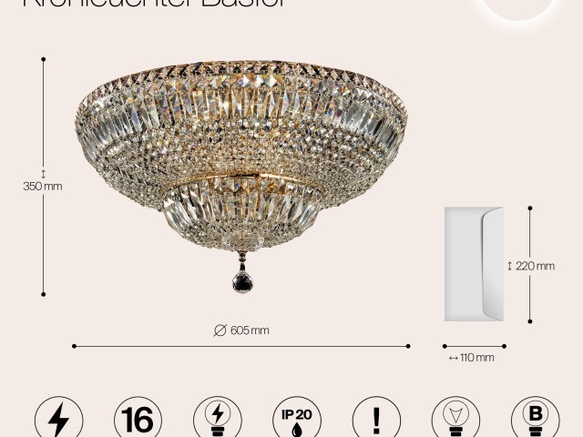 Люстра Maytoni DIA100-CL-16-G фото:12