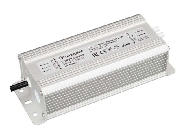 Блок питания ARPV-12100-D (12V, 8.3A, 100W) (Arlight, IP67 Металл, 3 года) фото:10