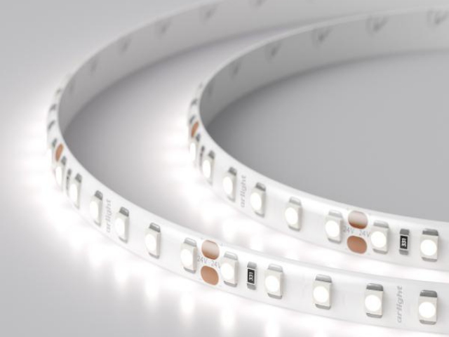 Лента RTW 2-5000SE 24V White 2x(3528, 600 LED, LUX) (Arlight, 9.6 Вт/м, IP65) фото:7