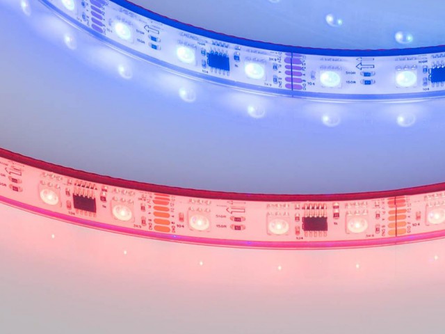 Лента герметичная DMX-PS-B60-12mm 12V RGB-PX3 (14 W/m, IP67, 5060, 5m) (Arlight, -) фото:2