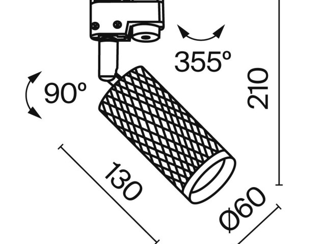 Трековый светильник Technical TR011-1-GU10-W фото:13