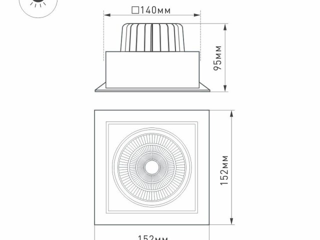 Светильник CL-KARDAN-S152x152-25W Warm3000 (WH-BK, 30 deg) (Arlight, IP20 Металл, 3 года) фото:16