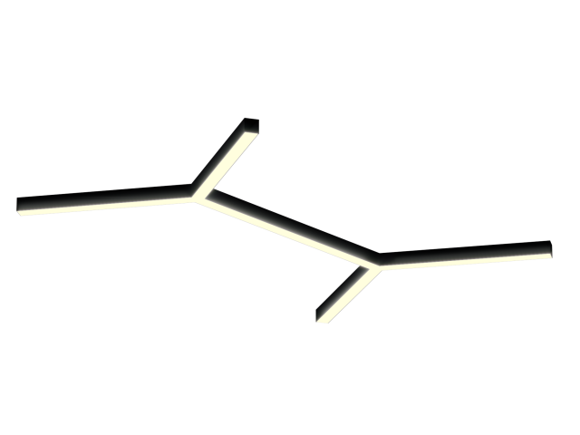 Светильник HOKASU Molecule S50 (RAL9005/6x634mm/LT70 — 3K/80W) фото:1