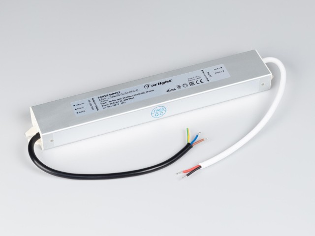 Блок питания ARPV-LG24080-SLIM-PFC-D (24V, 3.3A, 80W) (Arlight, IP67 Металл, 5 лет) фото:1