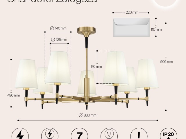 Люстра Maytoni H001CL-07BS фото:6