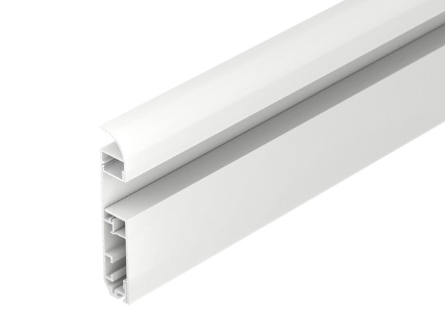 Профиль PLINTUS-H80-2000 WHITE (Arlight, Алюминий) фото:3
