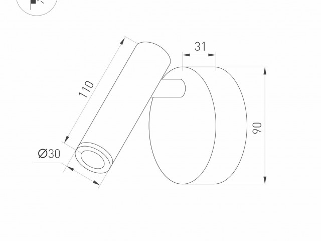 Светильник SP-BED-NB-R90-3W Warm3000 (BR, 20 deg, 230V) (Arlight, IP20 Металл, 3 года) фото:9