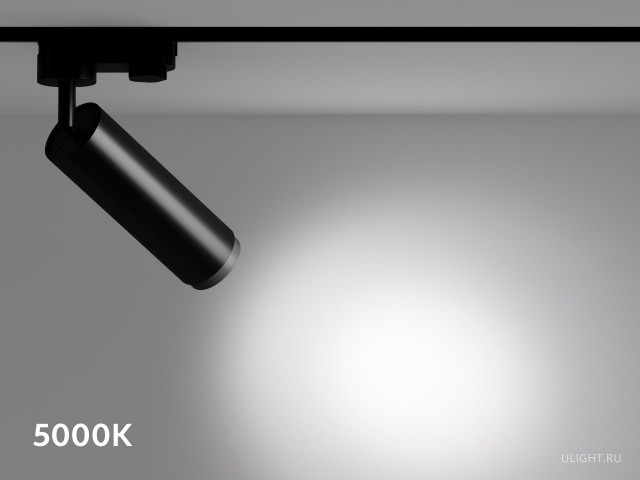 Трековый светильник HOKASU Tube Zoom TR4 (55-120/ral9003 – 10w/4090/12-50deg) фото:5