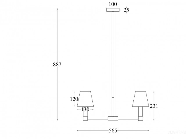 Подвесной светильник Maytoni MOD104PL-05B фото:6