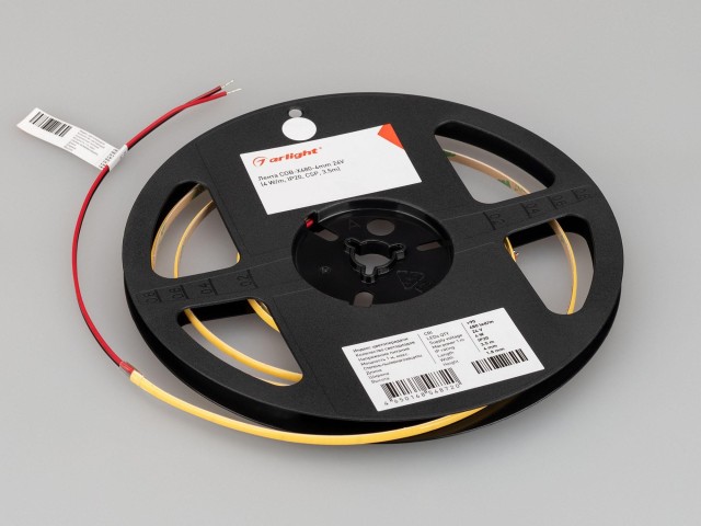 Лента COB-X480-4mm 24V Warm3500 (4 W/m, IP20, CSP, 5m) (Arlight, -) фото:5