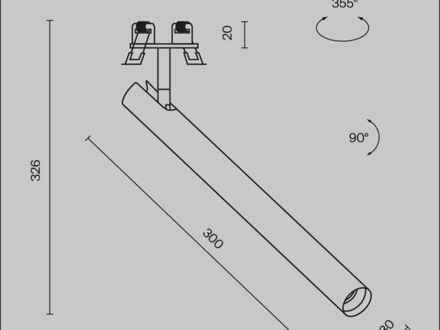 Встраиваемый светильник Technical C141RS-L300-6W4K-B фото:12