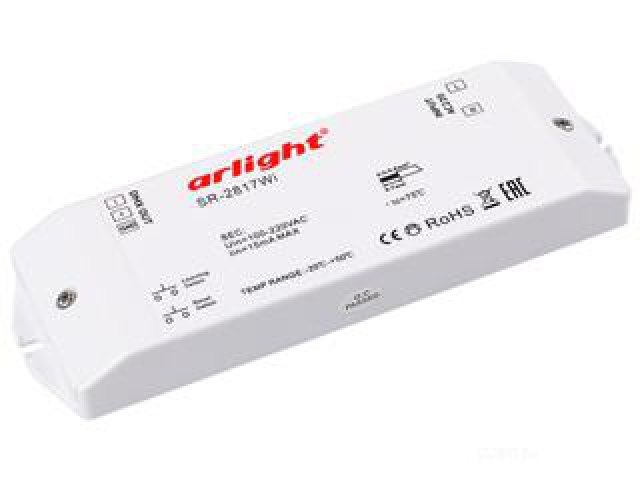 Контроллер DMX SR-2817WI (220V, WiFi, 8 зон) (Arlight, IP20 Пластик, 3 года) фото:3