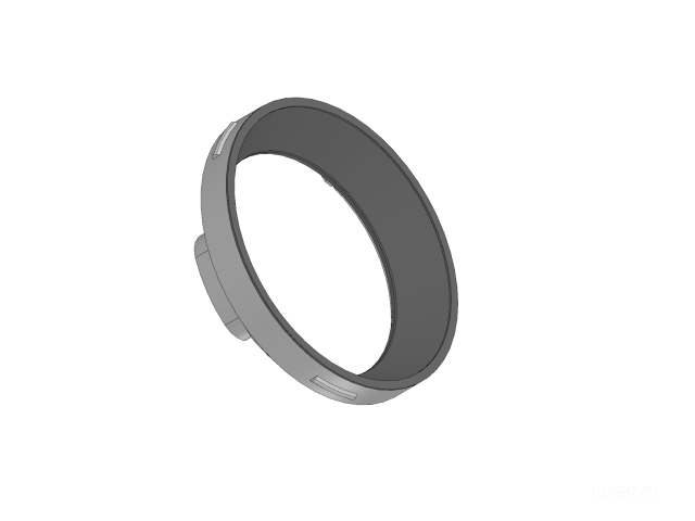 TUBE D85-HS-130 Кольцо Plastic (3D Print) Черный фото:2