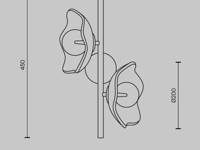 Настенный светильник (бра) Maytoni MOD207WL-02BS фото:21