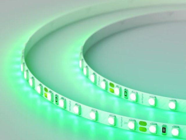 Лента RT-A120-5mm 24V Green (9.6 W/m, IP20, 3528, 5m) (Arlight, узкая) фото:2