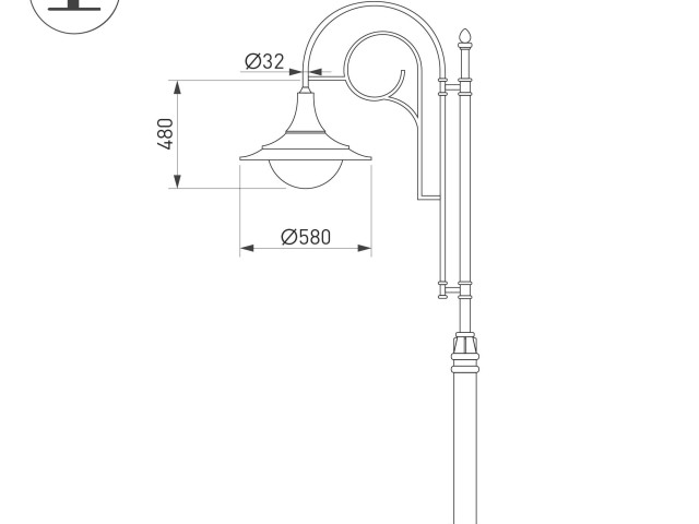 Светильник OXOR-AMPIL-LUZ-580х480-100W Day4000 (BK, 120 deg, 230V) IP65 (Arlight, IP65 Металл, 3 года) фото:1