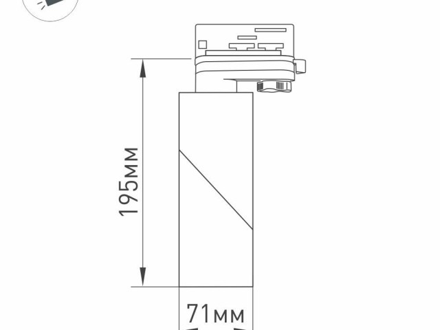 Светильник LGD-TWIST-TRACK-4TR-R70-15W White5000 (WH-BK, 30 deg) (Arlight, IP40 Металл, 3 года) фото:18