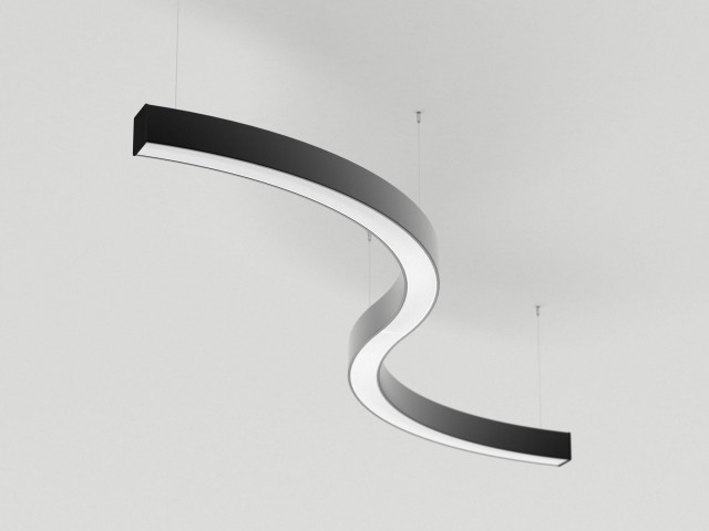 Светильник SP-LINE-HANG ARC-S3535-D800-65W Warm3000 (BLACK, 230V) (Arlight, Металл) фото:2