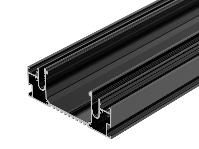 Профиль STRETCH-41-CEIL-CENTER-2000 BLACK (Arlight, Алюминий) фото:1