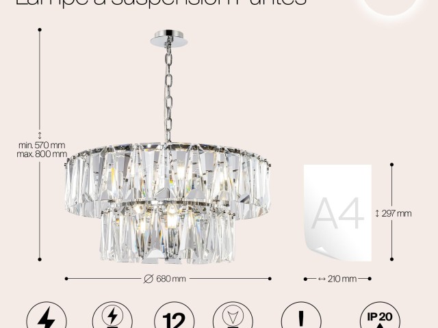 Подвесной светильник Maytoni MOD043PL-12CH фото:21