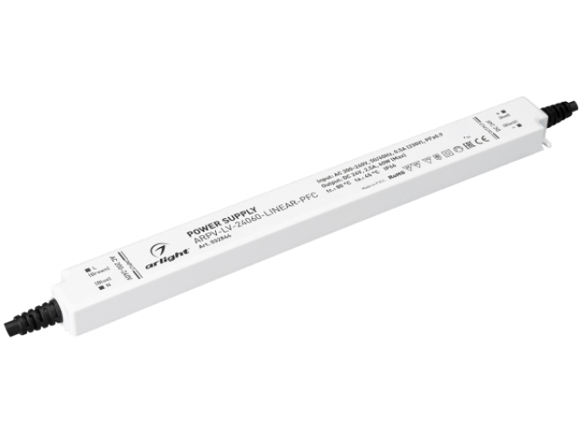 Блок питания ARPV-LV-24060-LINEAR-PFC (24V, 2.5A, 60W) (Arlight, IP66 Пластик, 3 года) фото:4