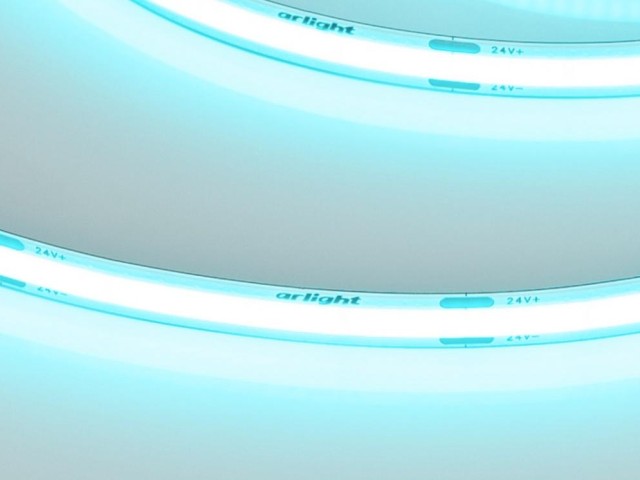 Лента COB-X480-8mm 24V Mint Blue (8 W/m, IP20, 5m) (Arlight, -) фото:2